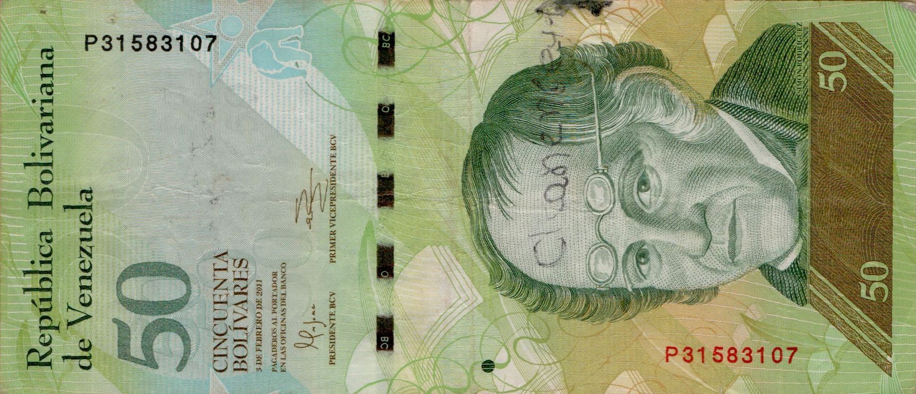 Venezuela 50 2011 VF P-92/e